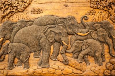Bild Afrika Stil Elefanten