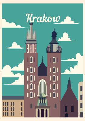 Poster Hauptmarkt Altstadt Krakau
