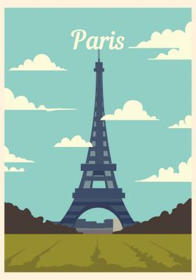 Poster Pariser Eiffelturm