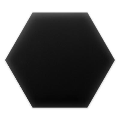 Wandpolster Kunstleder 20 schwarzes Hexagon