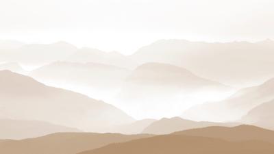 Fototapete Monochromatische Berglandschaft