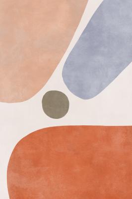 Poster Geometrische Abstraktion im skandinavischen Stil