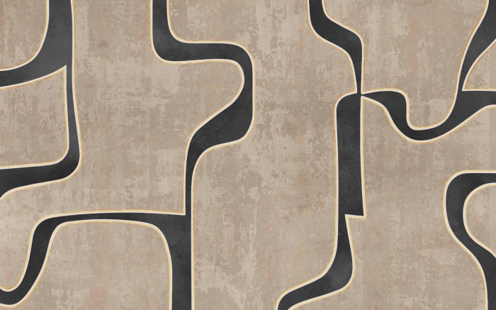 Fototapete Minimalistisches Muster mit geometrischen Formen