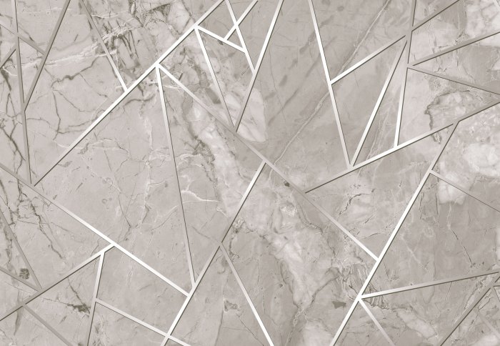 Fototapete Geometrisches Linienmuster auf Marmorhintergrund