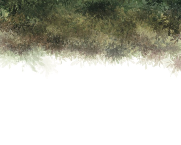 Fototapete Abstraktes grünes Blättermuster im Aquarellstil