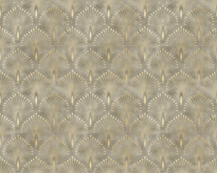 Fototapete Art-Deco-Muster auf einem Aquarell-Hintergrund