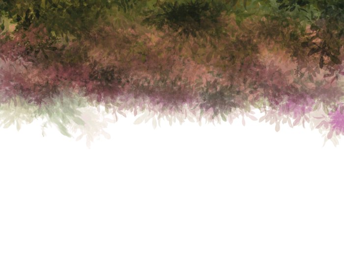 Fototapete Abstrakte Aquarellblätter auf weißem Hintergrund