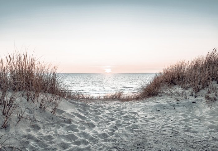 Fototapete Meereslandschaft bei Sonnenuntergang