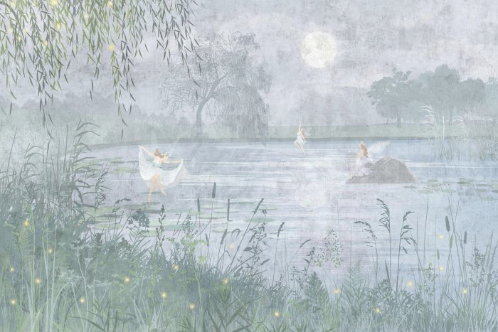 Fototapete Ballerinas tanzen auf dem See