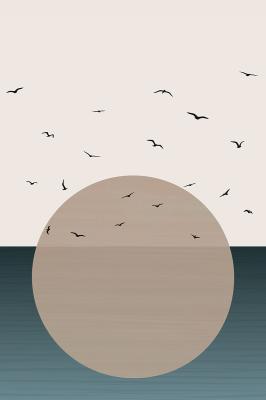 Poster Sonnenuntergang im Boho Stil