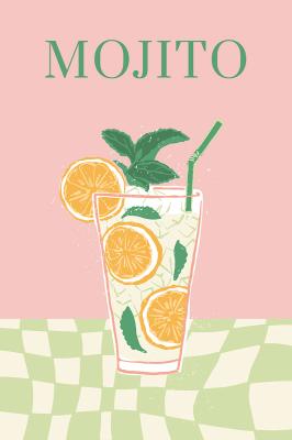 Poster Mojito Cocktail moderne Illustration