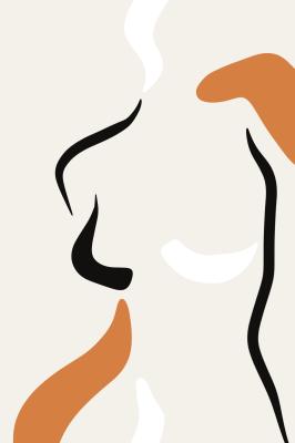 Bild Abstrakte weibliche Silhouette