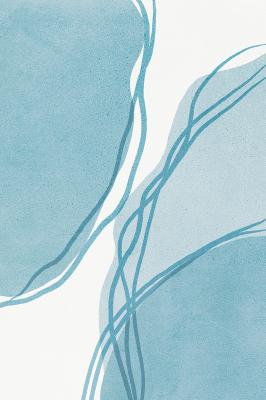 Bild Blaue abstrakte Komposition