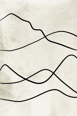 Bild Abstrakte Wüstenlandschaft mit schwarzen Linien