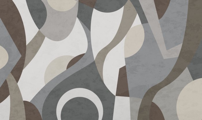 Fototapete Geometrische Abstraktion graue und braune Farben modernes Muster