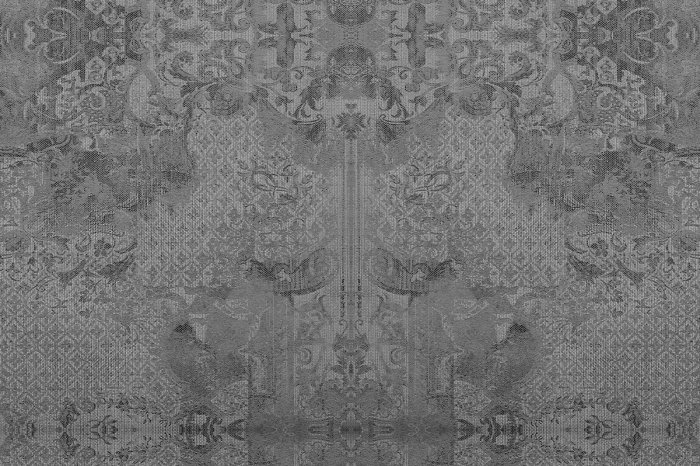 Fototapete Provencal pattern in shades of gray