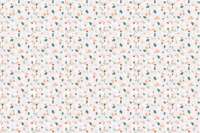 Fototapete Bunte Mosaik auf beigem Hintergrund