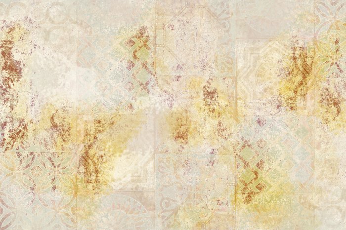 Fototapete Zierliches Ornament mit goldener Verzierung