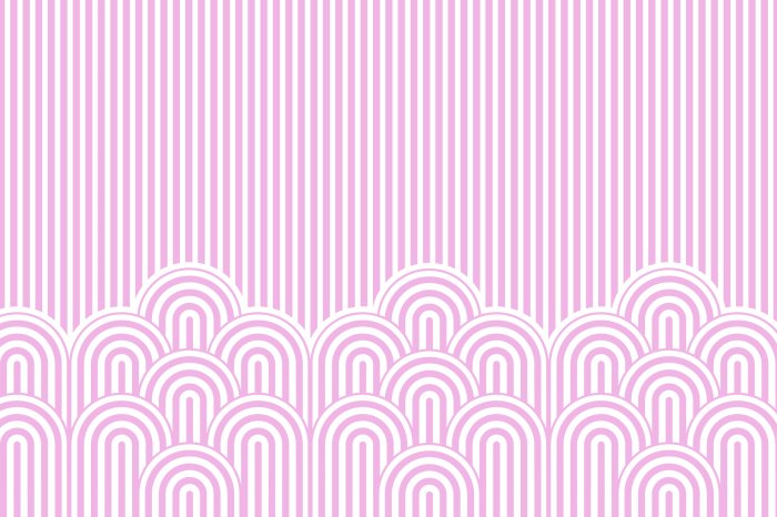 Fototapete Rosa gestreiftes Muster für Mädchen