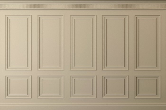 Fototapete Nachahmung von Holzvertäfelung in Beige