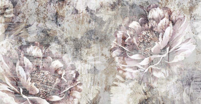 Fototapete Zarte Blüten einer rosa Pfingstrose