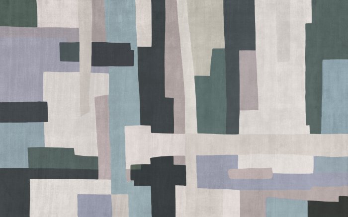 Fototapete Abstrakte Formen im Retro-Stil