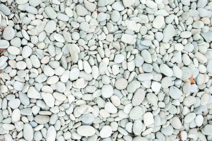 Fototapete Weiße Steine am Strand