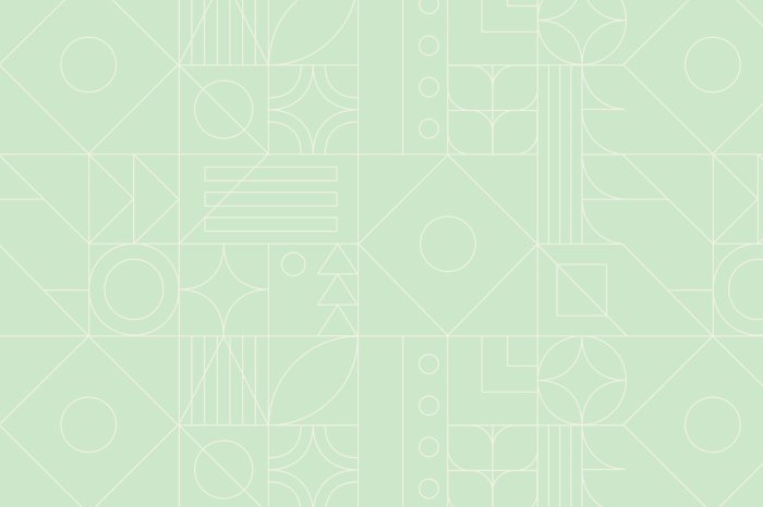 Fototapete Geometrische Formen auf hellem Hintergrund