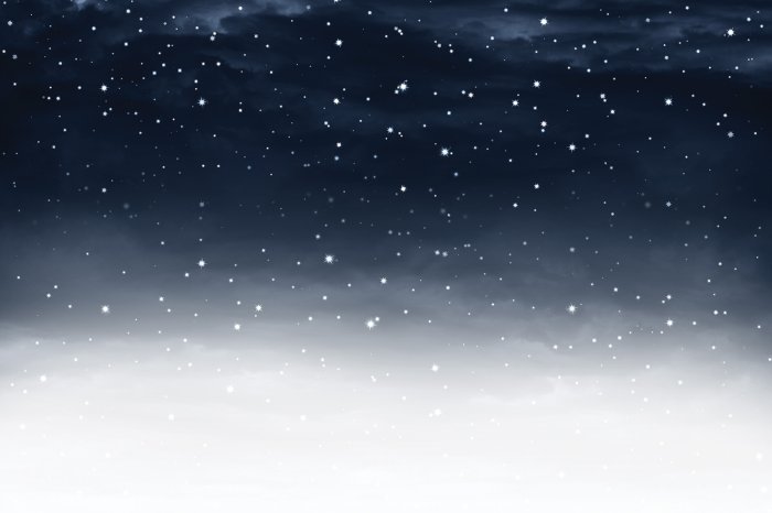 Fototapete Sterne am aquarellierten Nachthimmel