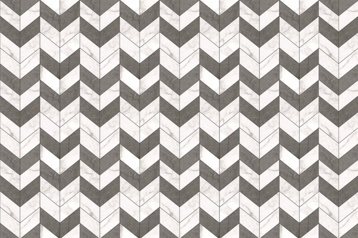 Fototapete Imitation von grauen und weißen Fliesen