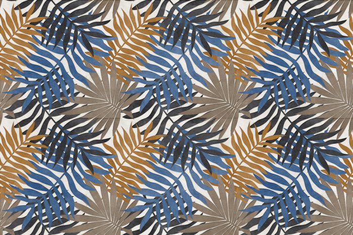 Fototapete Palmenblätter in Herbstfarben