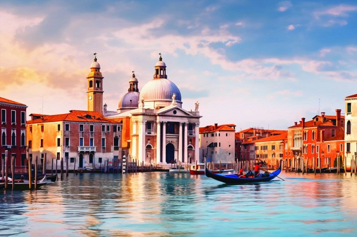 Fototapete Historische Architektur umgeben von Sonnenstrahlen