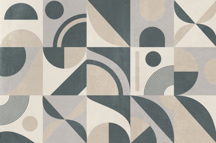 Fototapete Muster mit geometrischen Formen