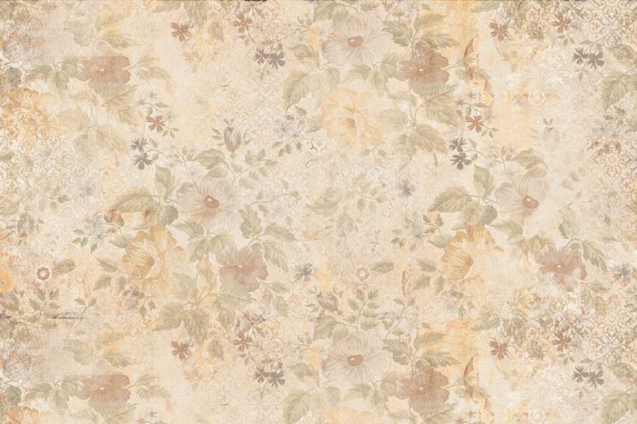 Fototapete Zarte wilde Blumen in Beige