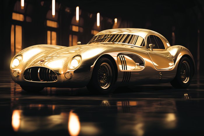 Fototapete Oldtimer im Glanz des Lichts