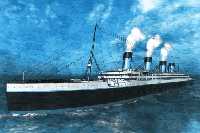 Fototapete Großes Kreuzfahrtschiff auf dem Meer