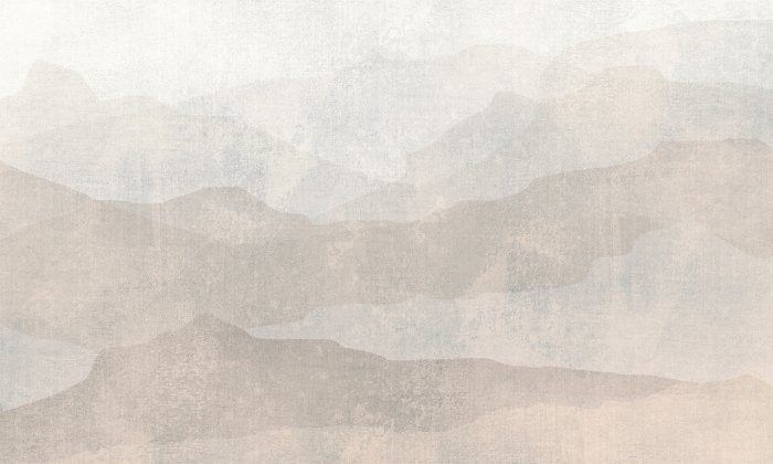 Fototapete Berglandschaft im Minimalistischen Stil