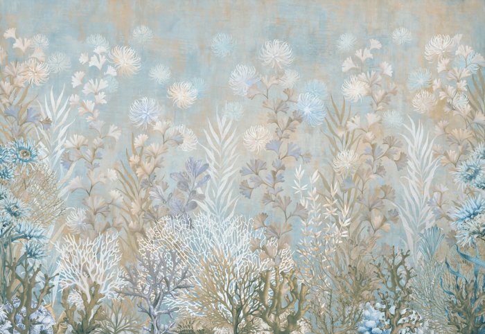 Fototapete Meereslandschaft mit Vegetation