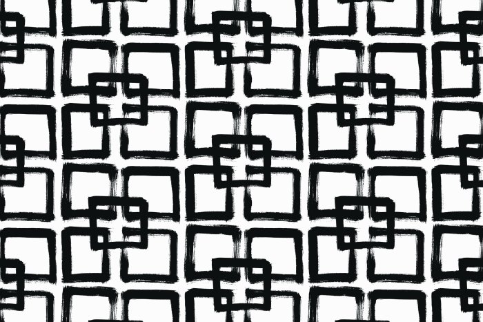 Fototapete Gemustertes Muster in Form eines Quadrats