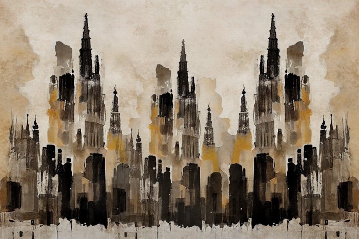 Fototapete Aquarell der Stadt New York