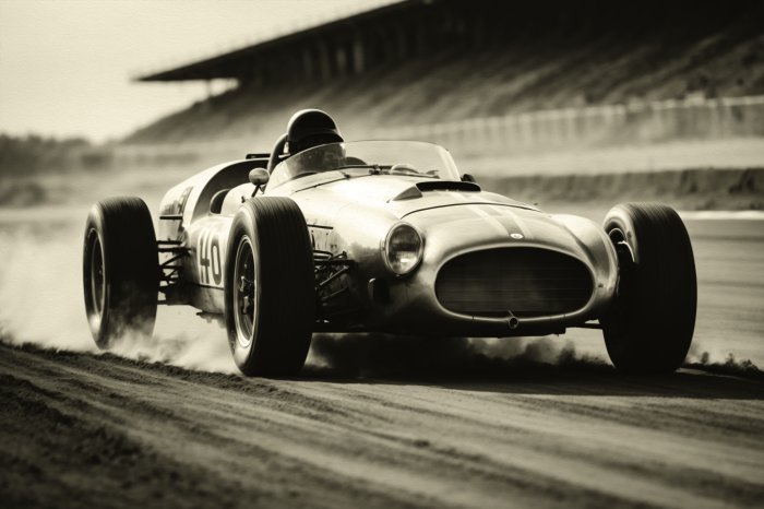 Fototapete Formel 1 während des Rennens auf der Strecke