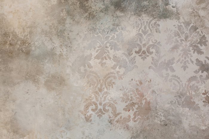 Fototapete Ornament im provenzalischen Stil auf Beton