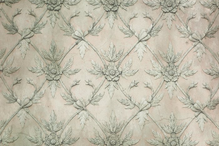 Fototapete Blumenstuck auf Betonhintergrund