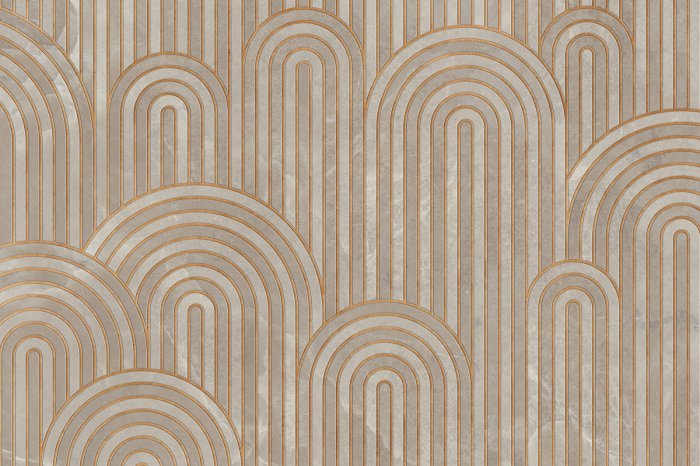 Fototapete Bögen mit goldenen Streifen