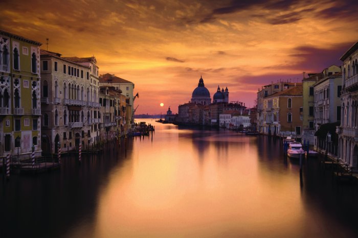 Fototapete Venedig bei Sonnenuntergang