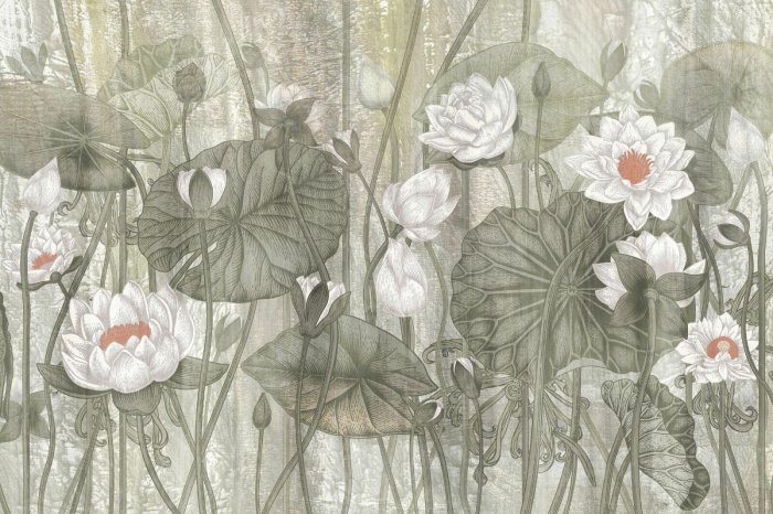 Fototapete Pastellhimmel mit einem bunten Regenbogen und leichten Wolken