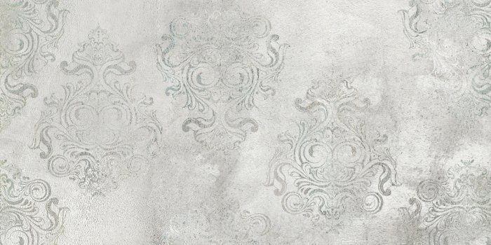 Fototapete Grauer Ornament auf Beton