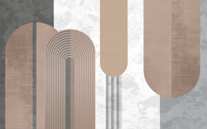 Fototapete Geometrische Formen Bögen