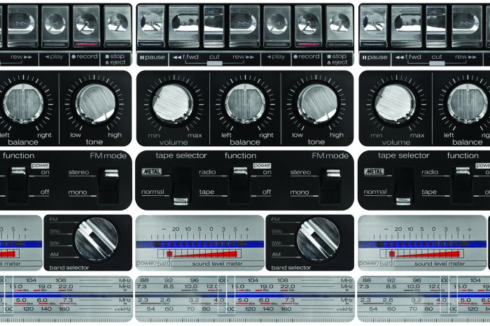 Fototapete Vintage-Musikverstärker