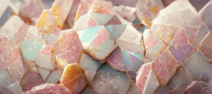 Fototapete The texture of light pink marble. Natural stone pattern. Abstract 3D illustration of marble surface for backgrounds, wallpapers, photo wallpapers, murals, posters.